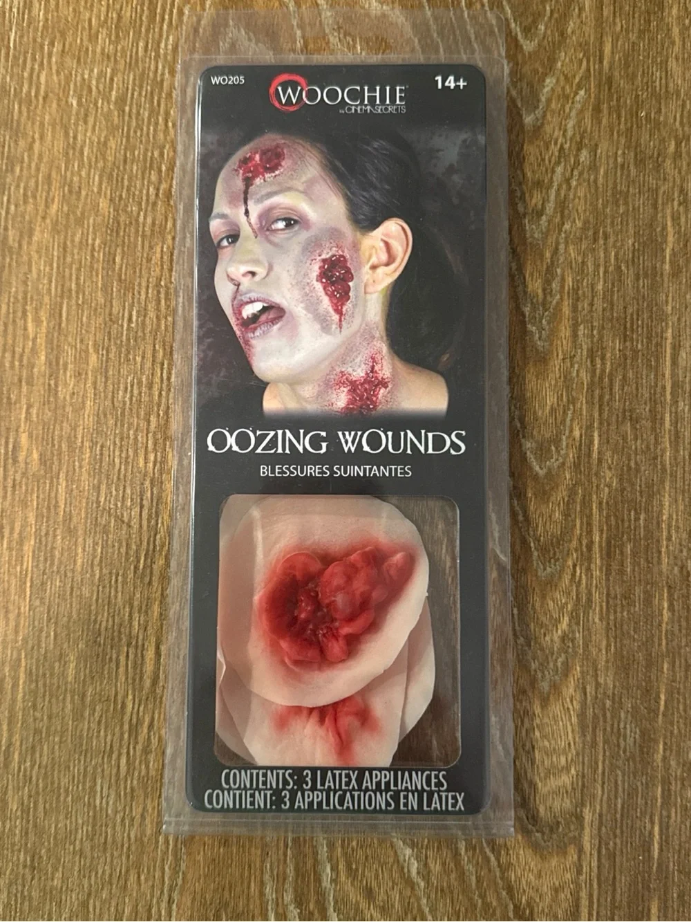 Oozing Wounds Latex Prosthetic Set - Red